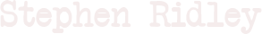 www.steveridley.co.uk Logo